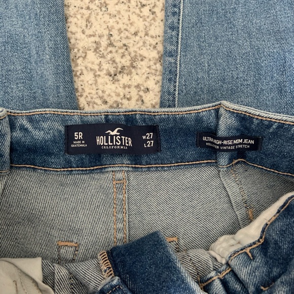 Hollister High Rise Tie- Waist Mom Jeans - Picture 3 of 5